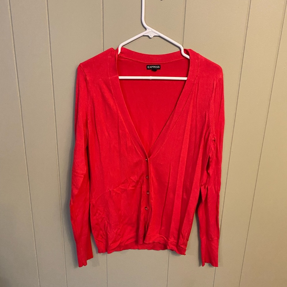 Pink express cardigan